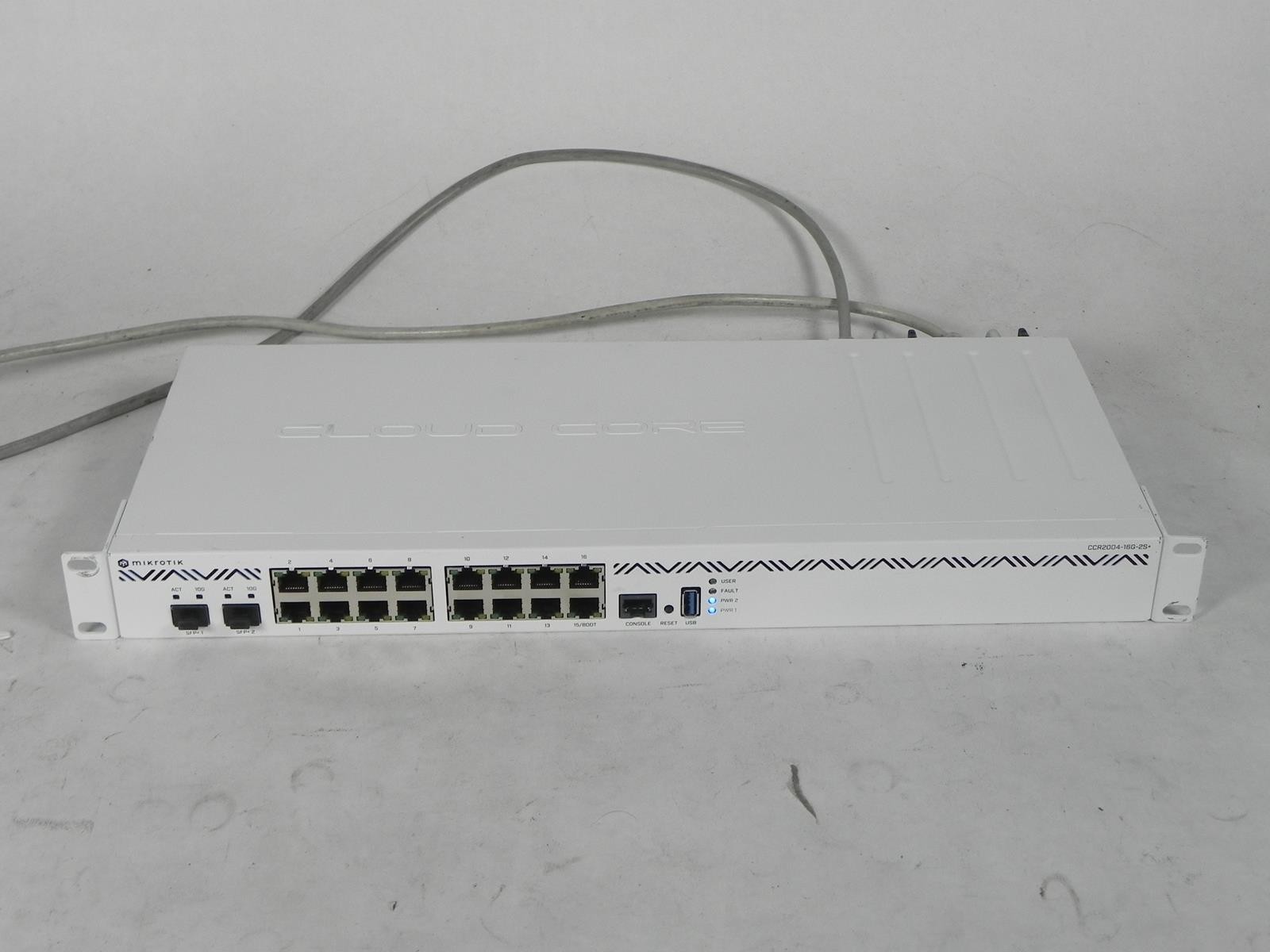 MikroTik CCR2004-16G-2S+ Cloud Core Router 1.7GHz 16xGb 2xSFP+ MikroTik CCR2004-16G-2S+ Cloud Core Router 1.7GHz 16xGb 2xSFP+