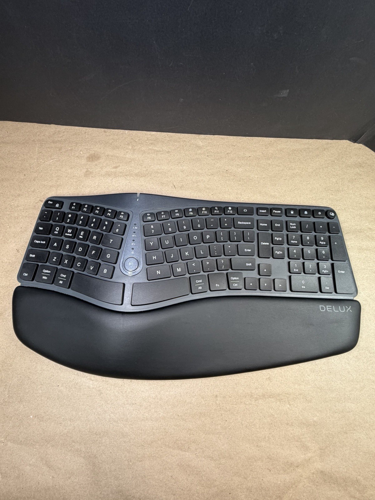 Delux Ergonomic Keyboard GM901U 🖥️ Wired Full Size Split Key w/ Wrist Rest Blac