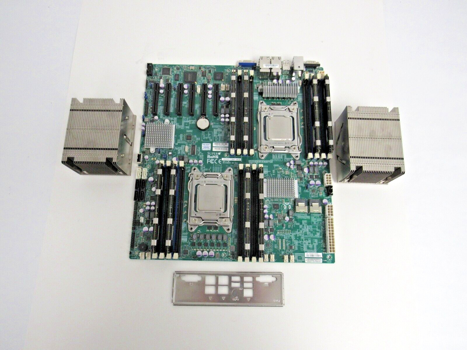 Supermicro X9DRD-7LN4F-JBOD Motherboard w/ 2x E5-2609v2 Heatsinks 64MB RAM  E-16