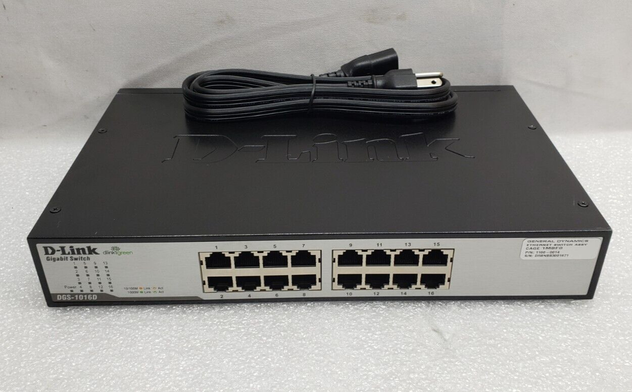 D-Link 16-Port Unmanaged Gigabit Ethernet Switch (DGS-1016D) #99