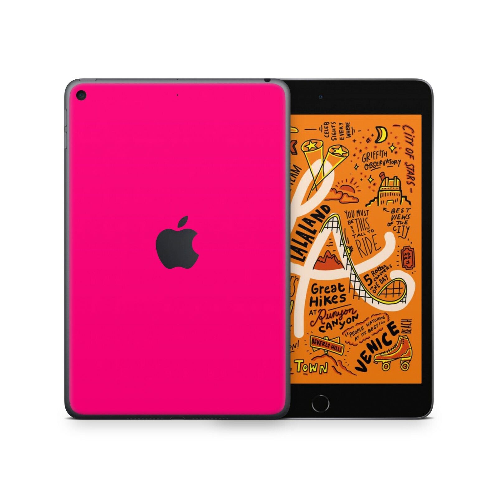 RT.SKINS Super Pink Premium Full Body Skin for Apple iPad Mini 5 - Made in USA