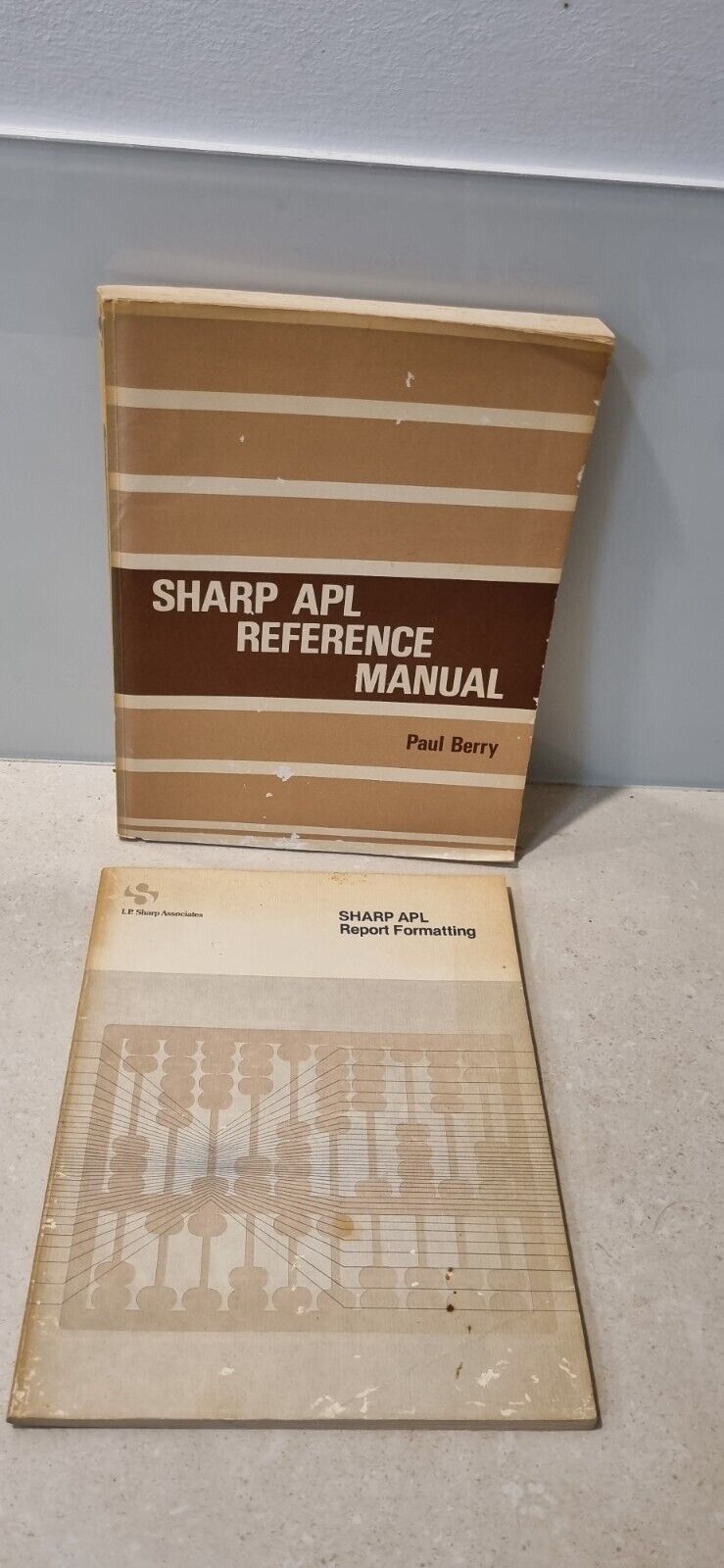 Sharp APL Reference Manual + Report Formatting Vintage Book