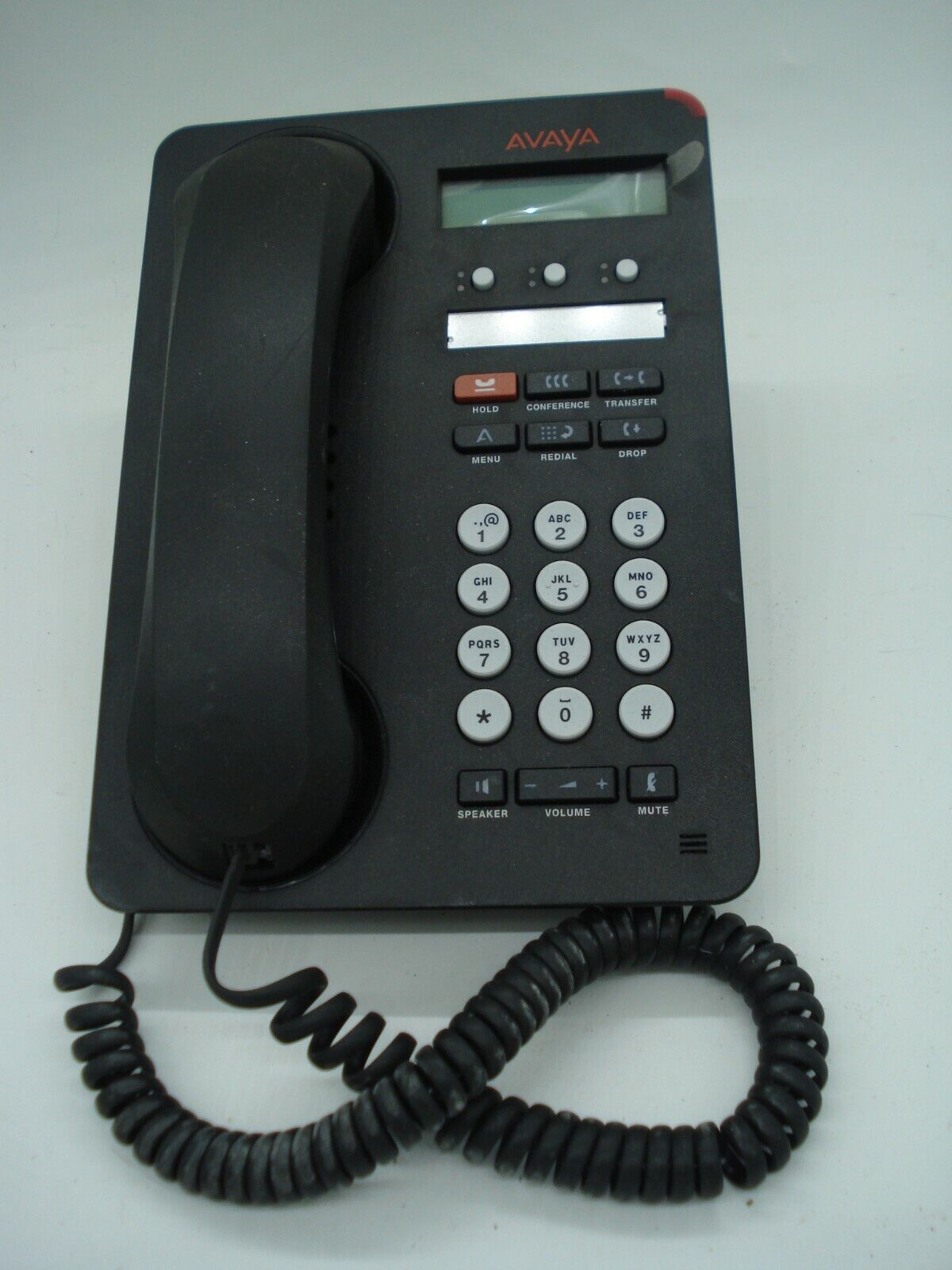 Avaya Model 1603 Business Office IP Phone Black w/ Stand and Handset