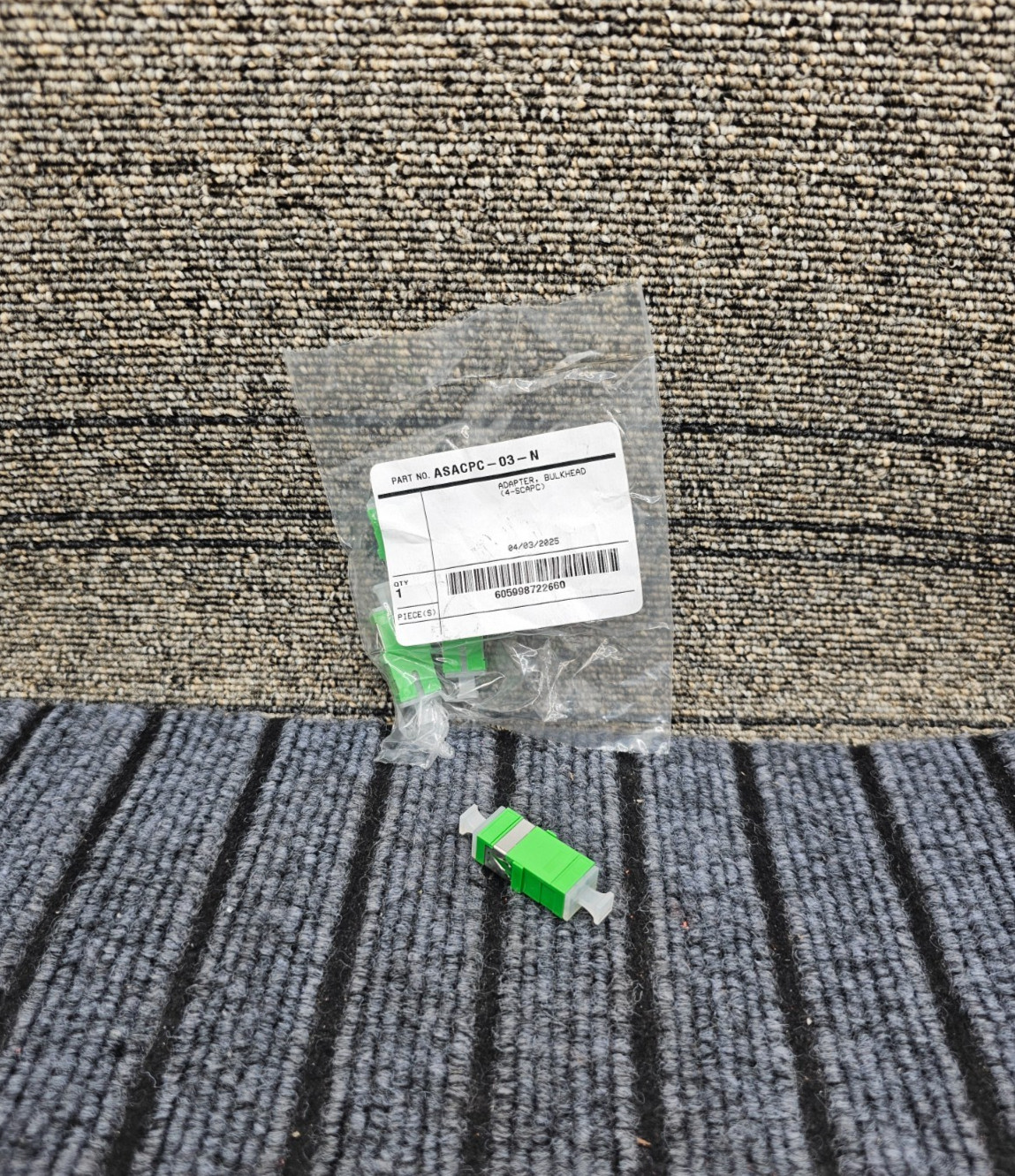 (QTY 20) ASACPC-03-N SC-APC Suttle Fiber Optic Bulkhead Adapters, SM Fiber (QTY 20) ASACPC-03-N SC-APC Suttle Fiber Optic Bulkhead Adapters, SM Fiber