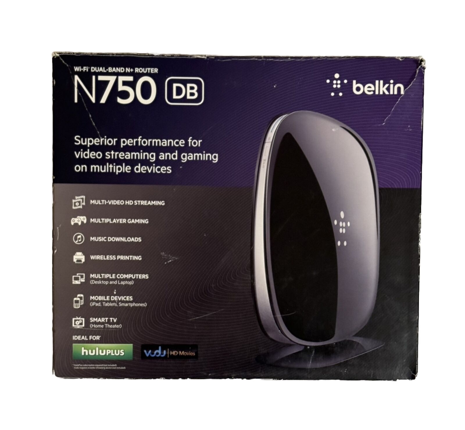 Belkin N750 DB 450 Mbps 4-Port Gigabit Wireless N Router