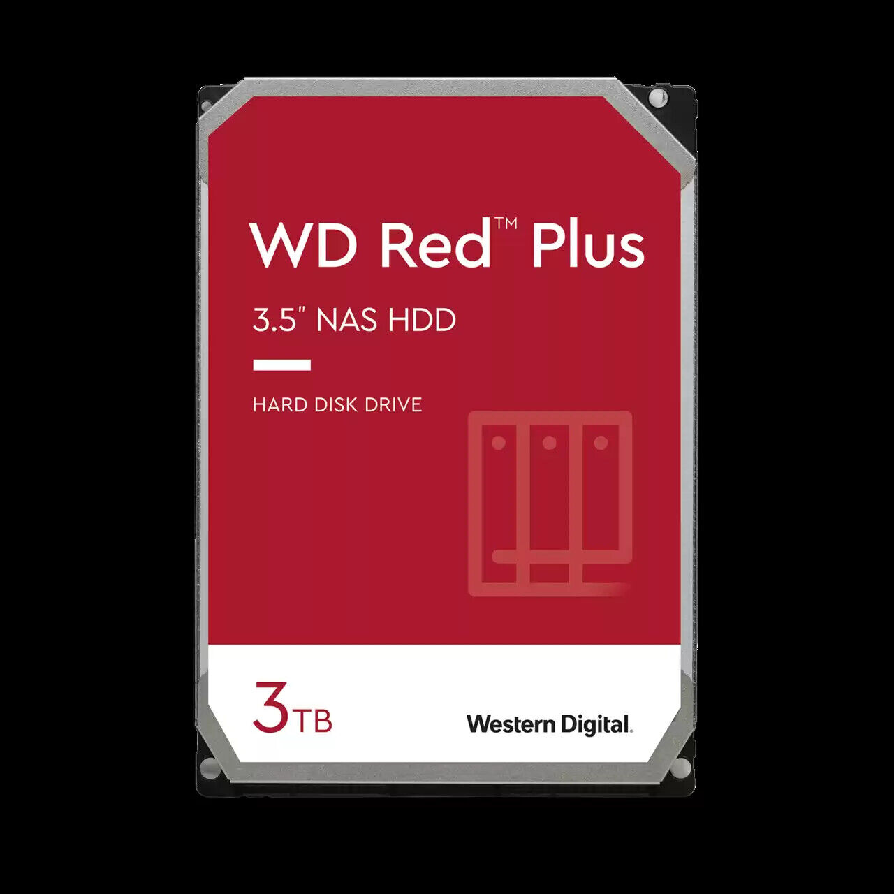 Western Digital 3TB WD Red Plus NAS HDD, Internal 3.5'' Hard Drive - WD30EFPX