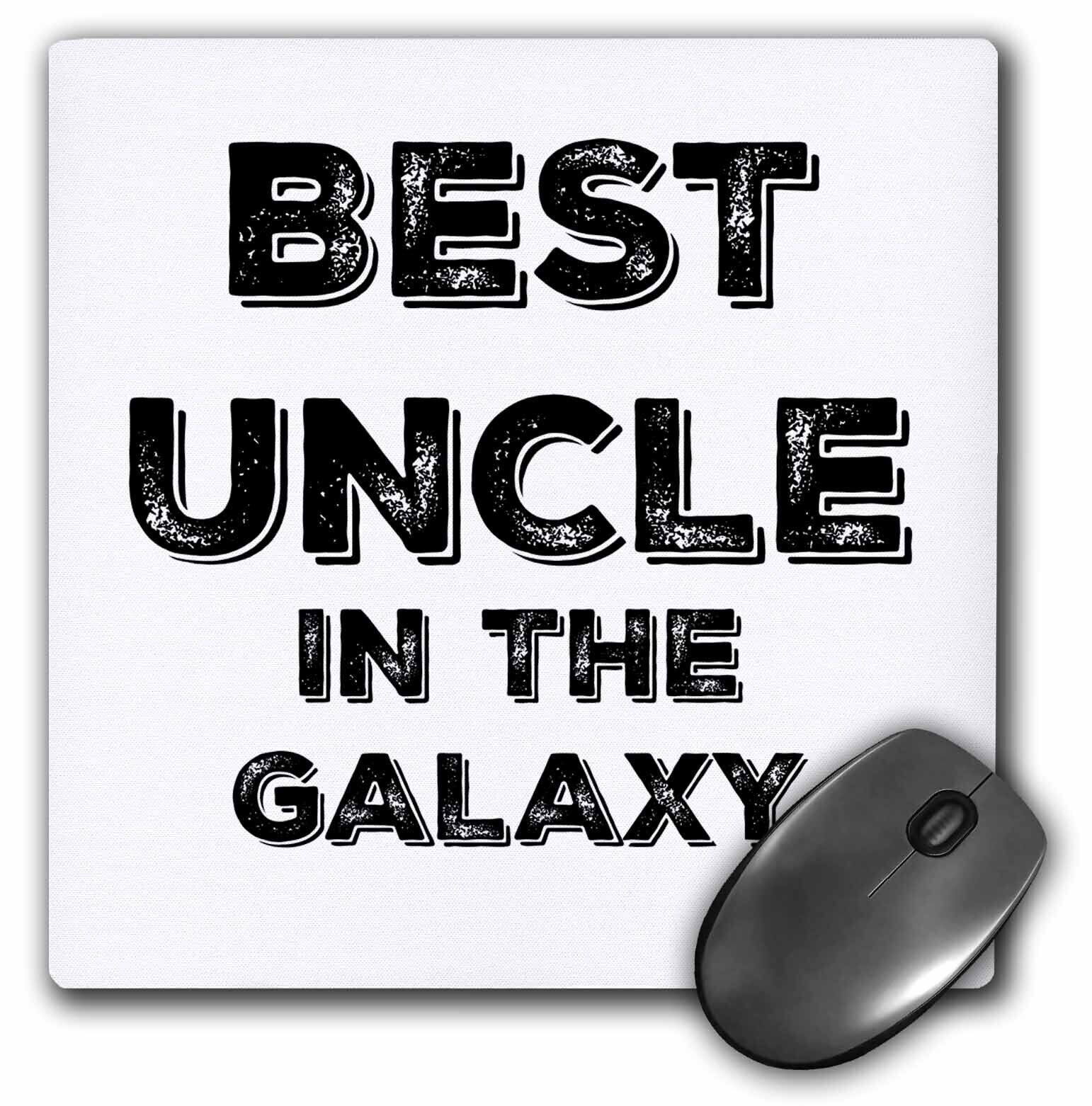 3dRose Best Uncle in the Galaxy MousePad