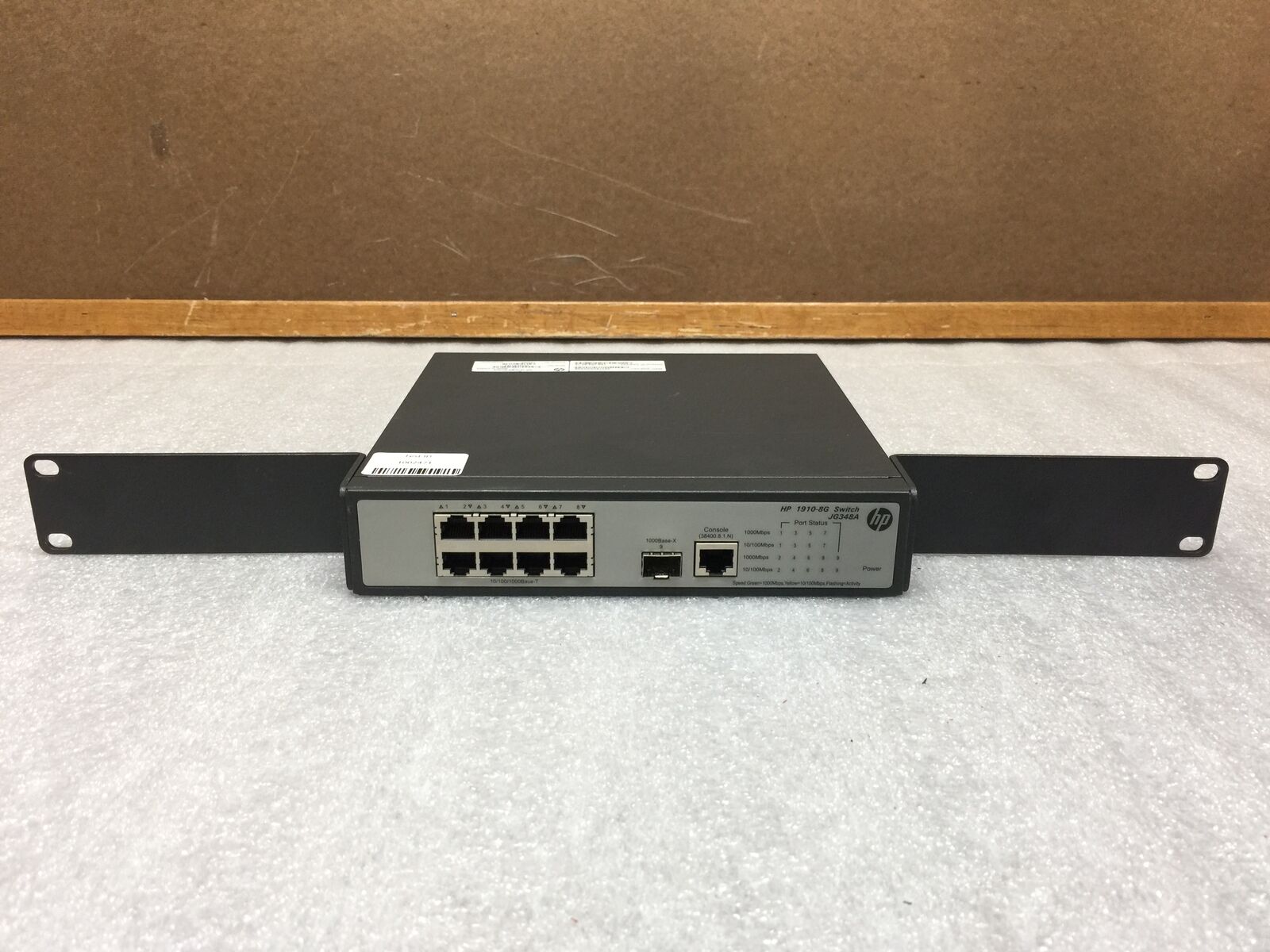 HP JG348A 1910-8G 8-Port Gigabit Managed Ethernet Switch, Tested and Working