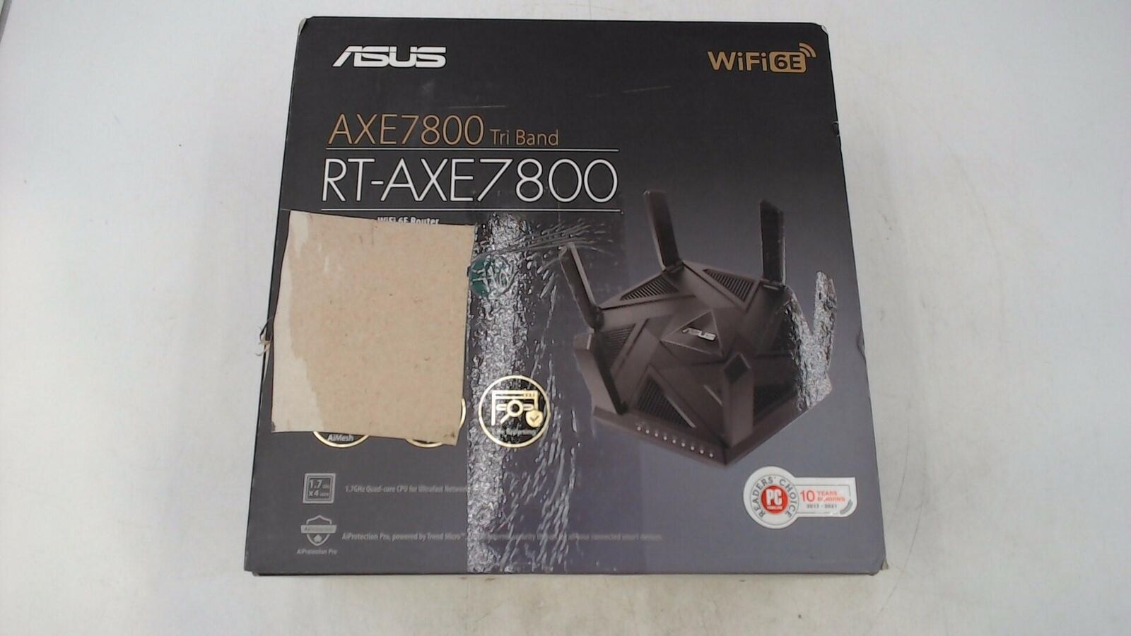 ASUS RT-AXE7800 Tri-band WiFi 6E (802.11ax) Router, 6GHz Band