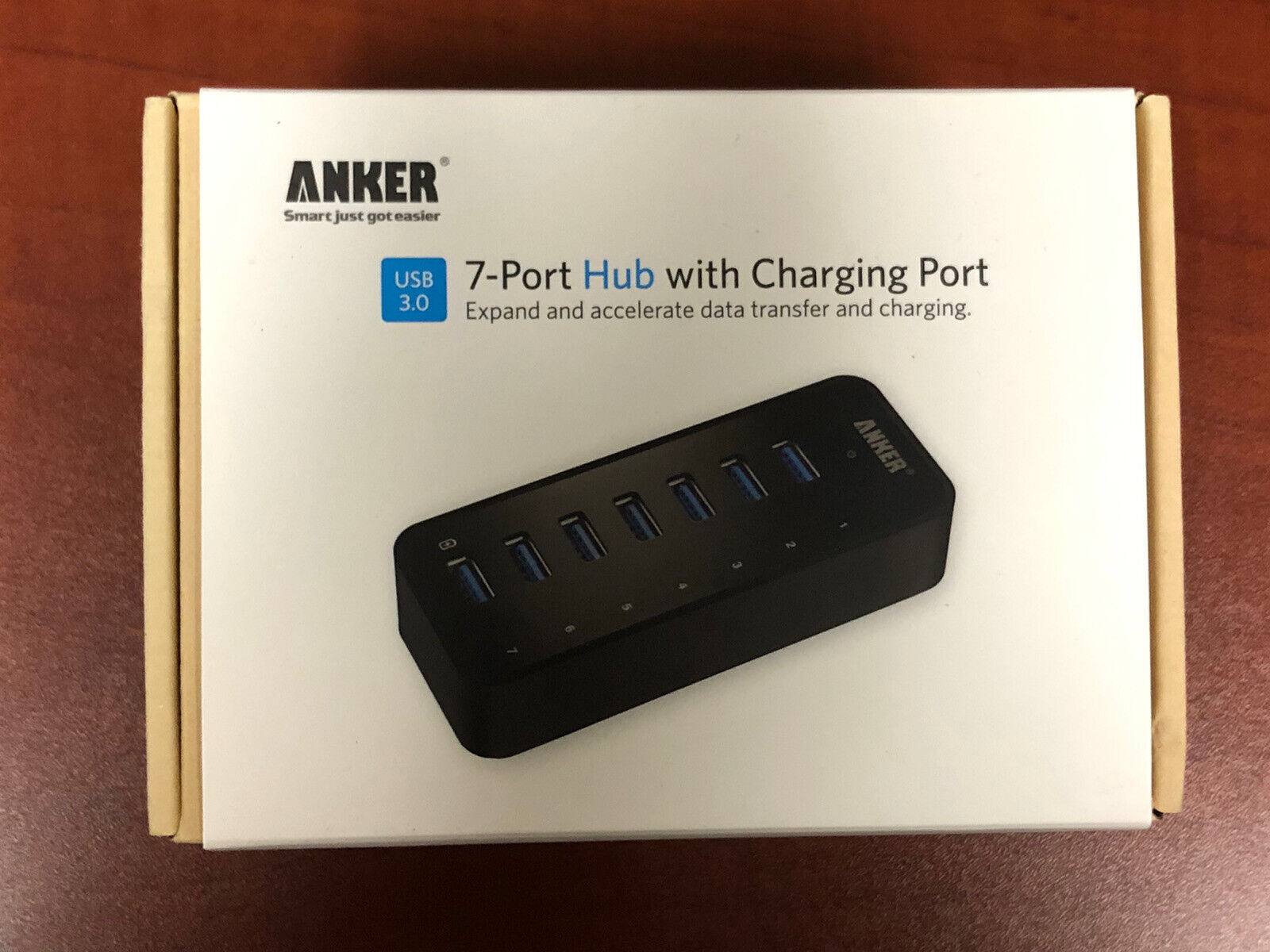 Anker 7-Port USB 3.0 Data Hub Multi Splitter Adapter Expansion Desktop Laptop PC