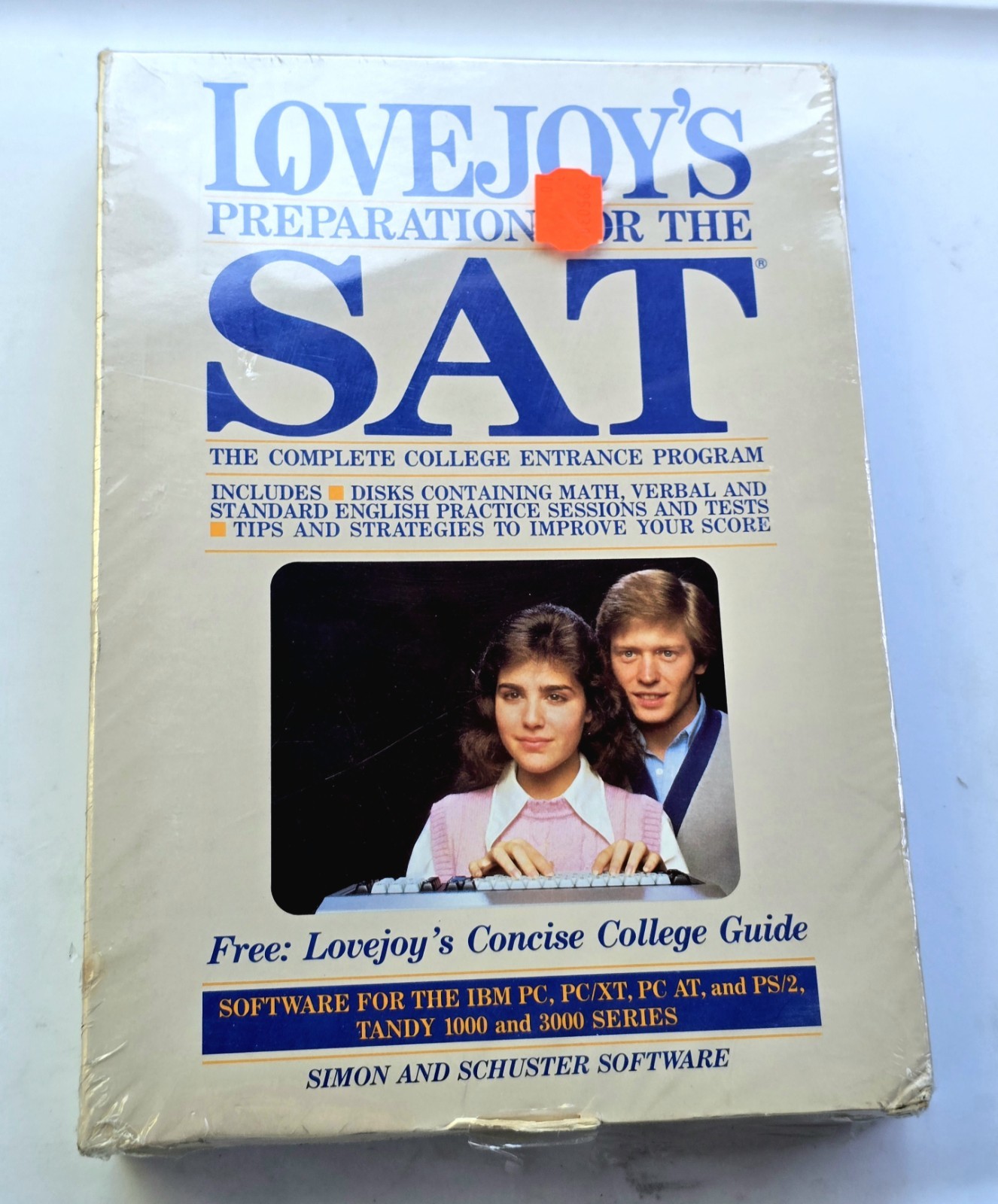 Vintage Lovejoy\'s Preparation For The SAT PC Software 1985 IBM PC Tandy 1000 Vintage Lovejoy\'s Preparation For The SAT PC Software 1985 IBM PC Tandy 1000