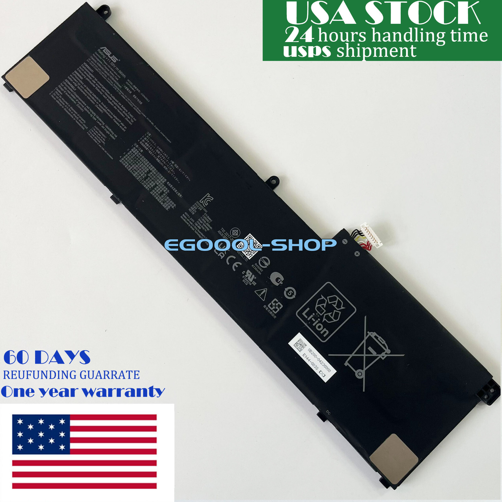 USA C32N2002-2 New Genuine 96Wh for Asus ZenBook Pro 15 Flip OLED Q539Z Q592Z