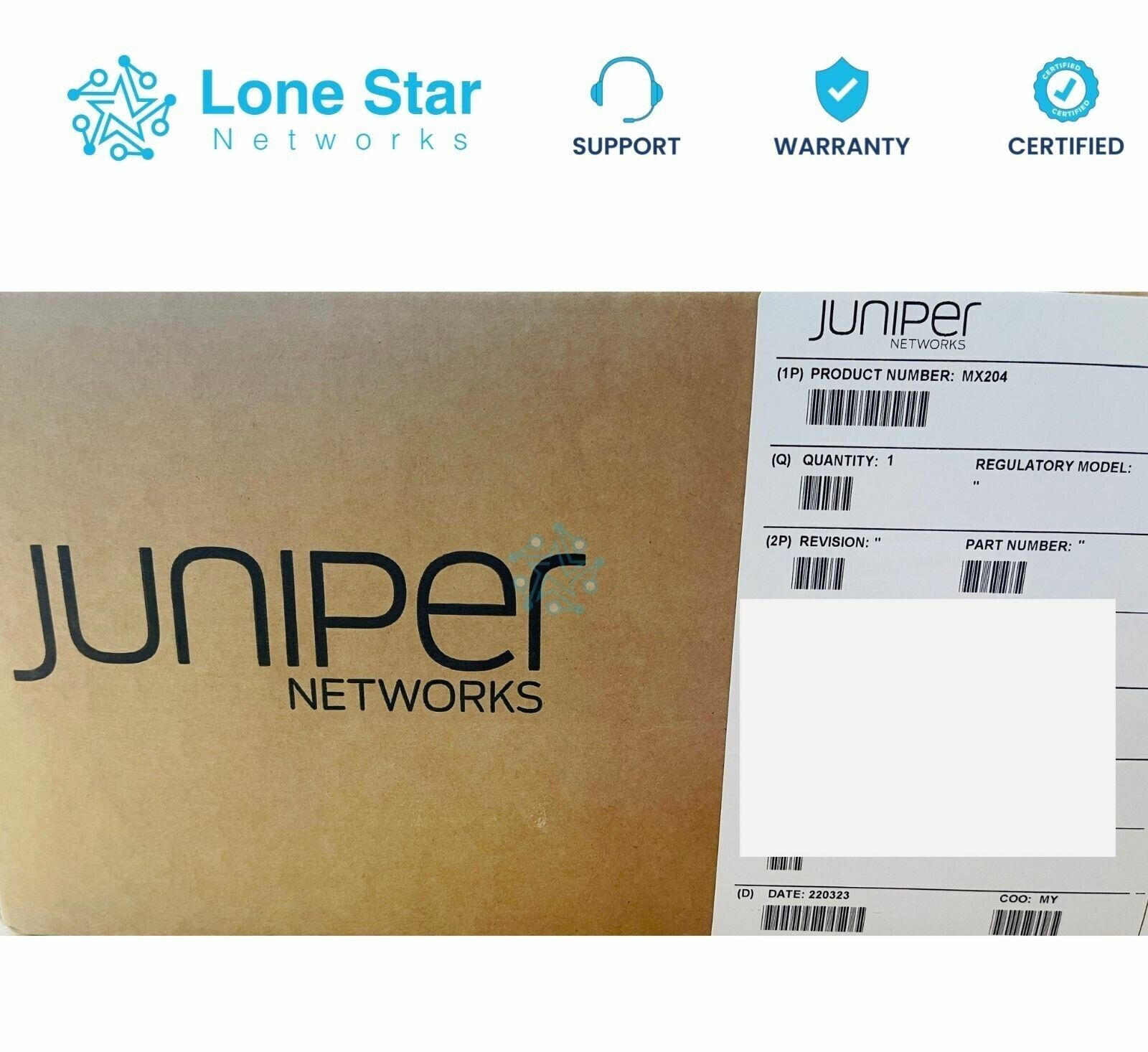 New Juniper MX204 Router MX204-HW-BASE Junos-64 Dual AC Power