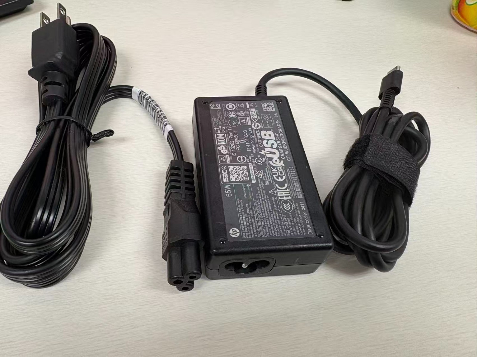 Genuine 65W Type-C USB-C Adapter For HP EliteBook x360 735 745 850 G5 L65505-002 Genuine 65W Type-C USB-C Adapter For HP EliteBook x360 735 745 850 G5 L65505-002