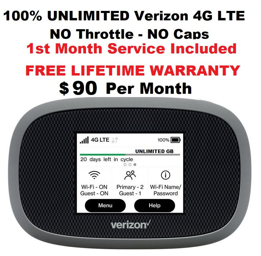 Verizon 8800 UNLIMITED DATA 4G LTE $90/Month RV Internet Home Business Hotspot