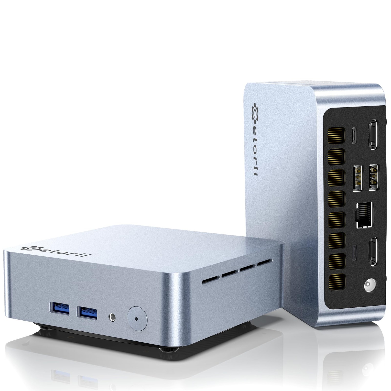 Getorli Mini PC AMD Ryzen 5 3501U (4C/8T, Max 3.7GHz) Small Desktop Computer ...