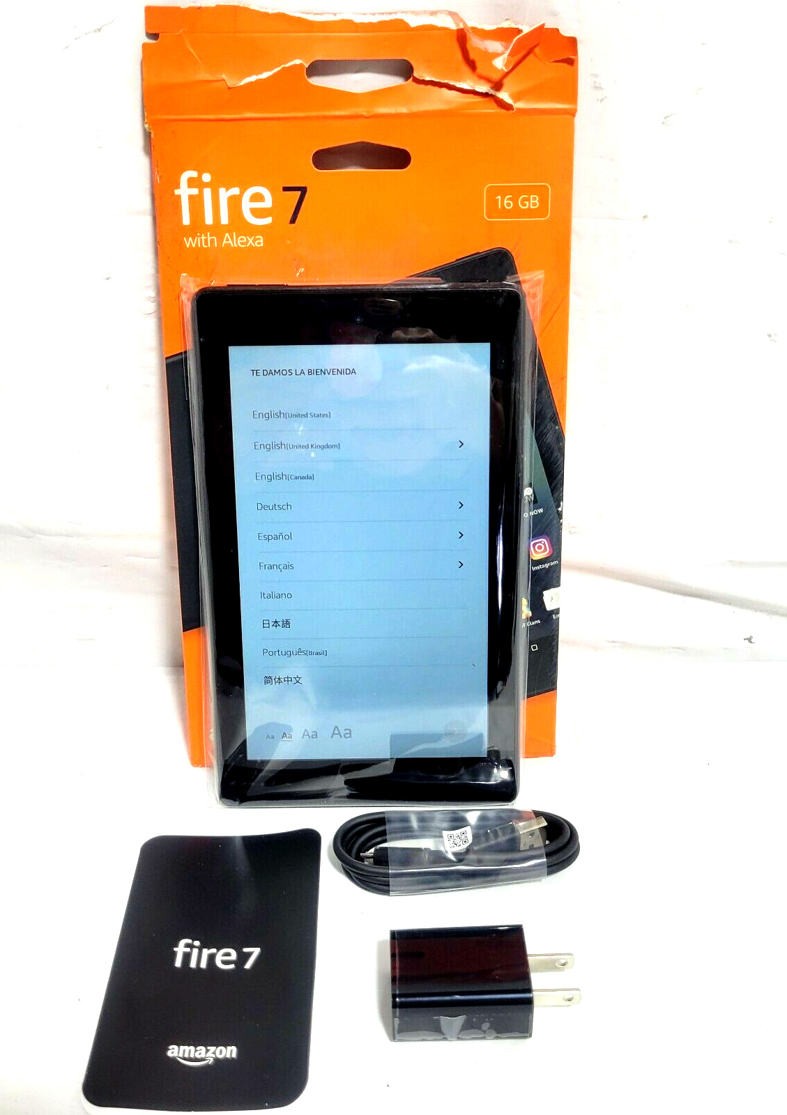 Amazon Fire 7 (9th Generation) 16GB, Wi-Fi, 7in - Black Tablet