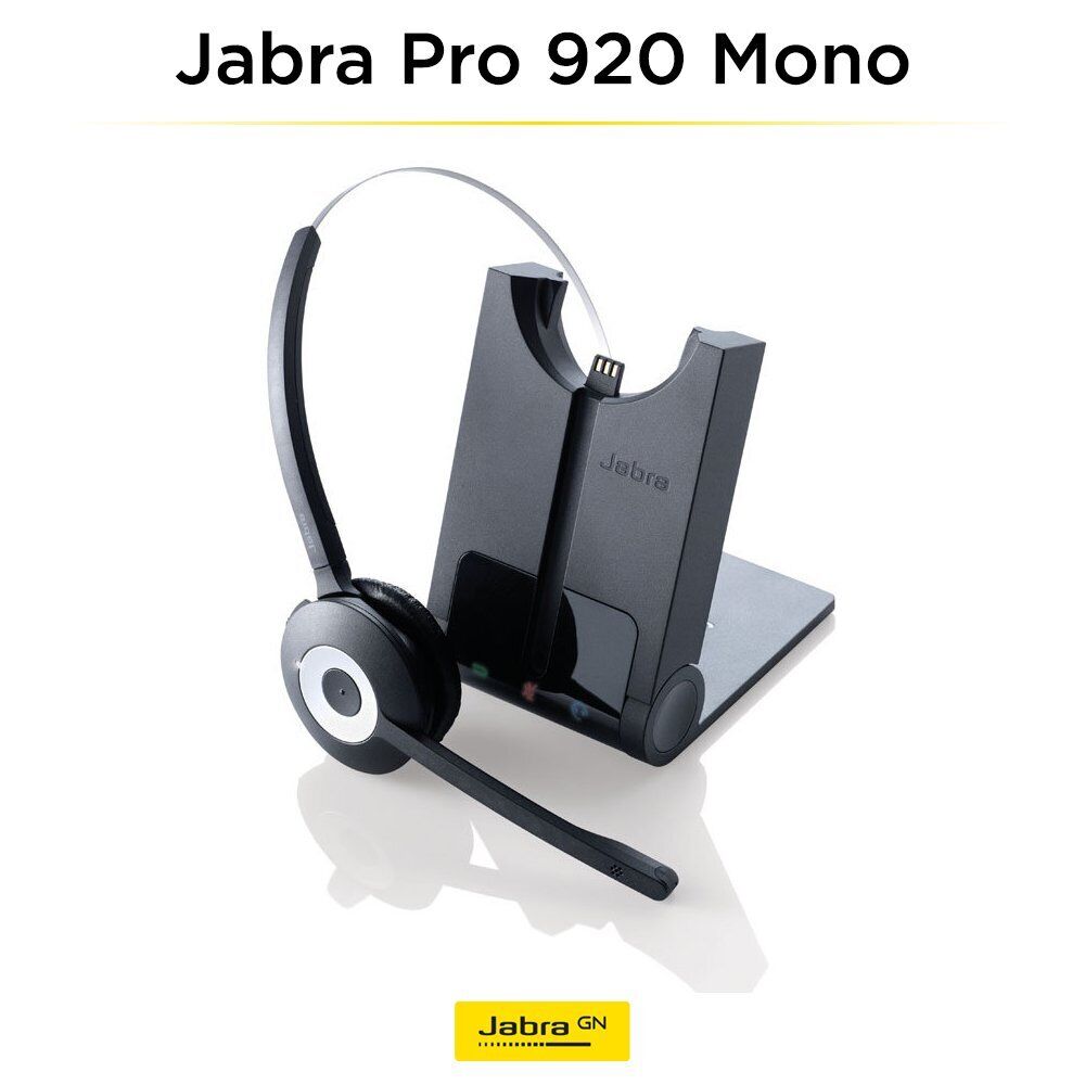 Jabra Pro 920 Noise cancelling Headphone with microphone - Black