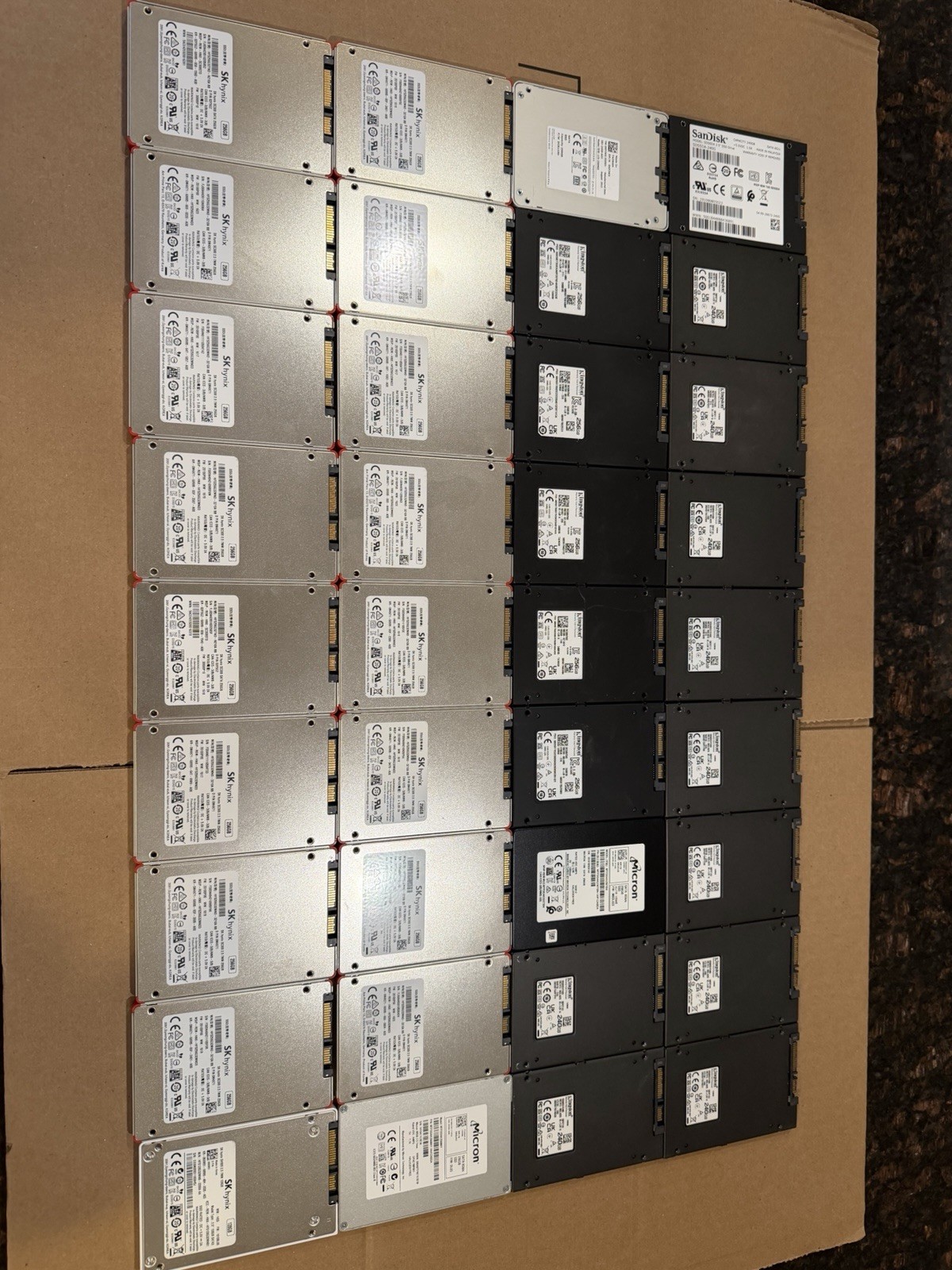 LOT OF 36 240GB / 256GB SATA 6GB/S 2.5