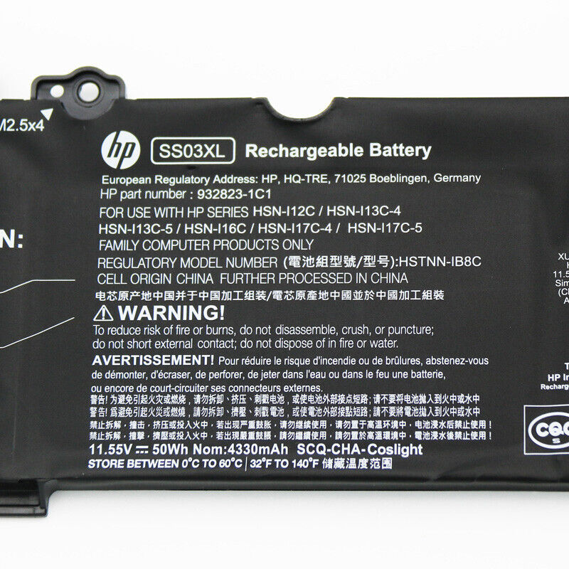 NEW OEM  SS03XL Battery For HP EliteBook 735 745 830 836 840 846 G5 933321-855