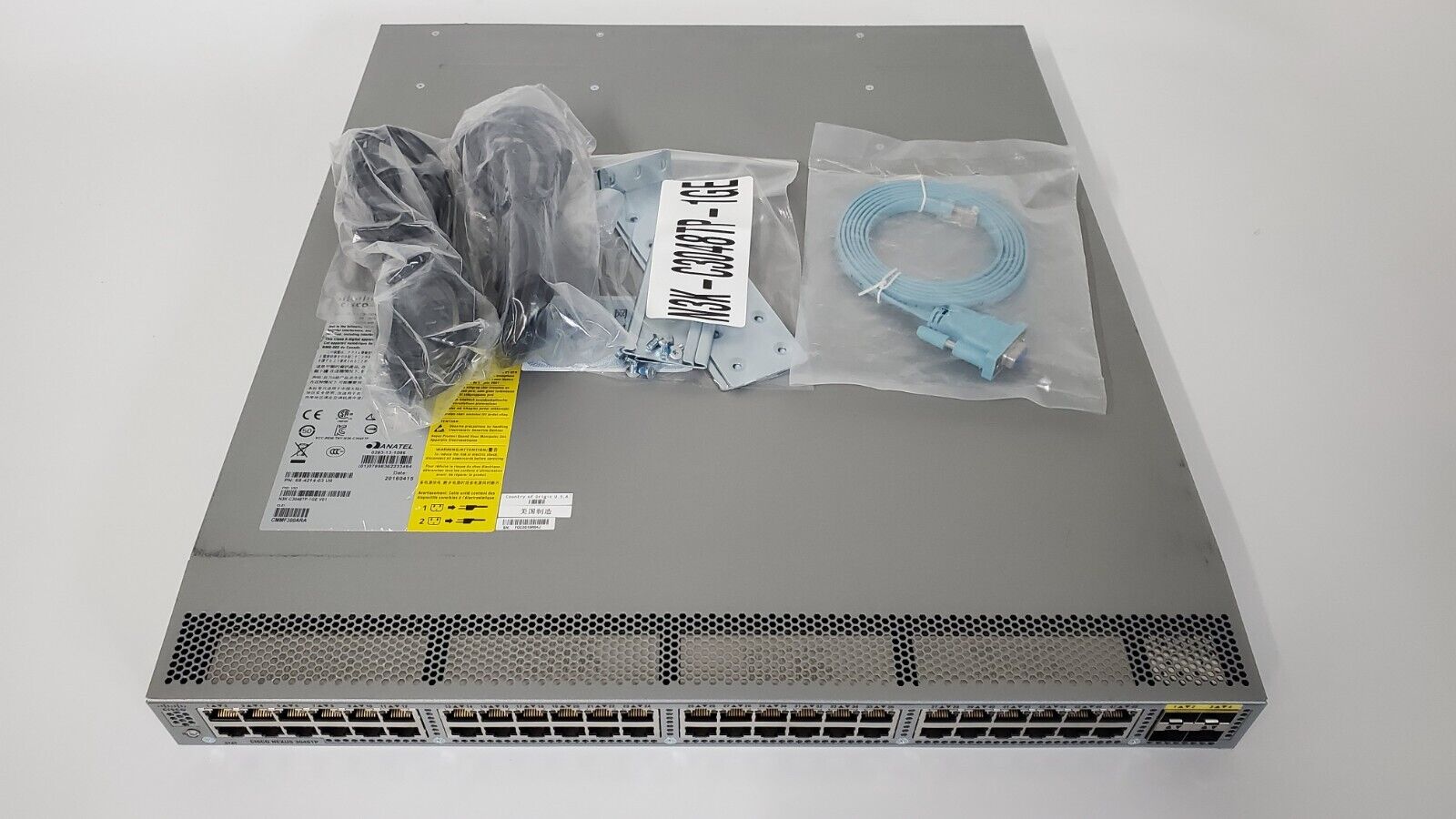 Cisco Nexus N3K-C3048TP-1GE 48 Port Gigabit 4 SFP 10G Back to Front Airflow