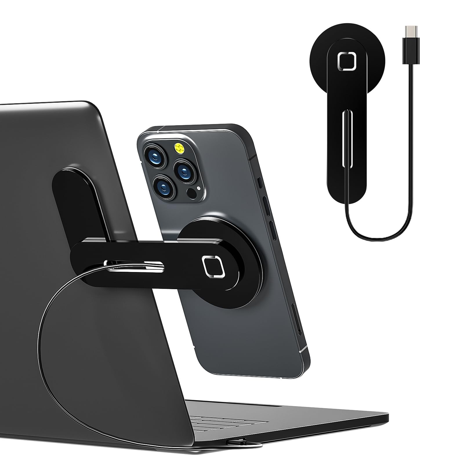 KALVATAY 15W Fast Wireless Charger MagSafe Laptop Phone Holder iPhone Series KALVATAY 15W Fast Wireless Charger MagSafe Laptop Phone Holder iPhone Series