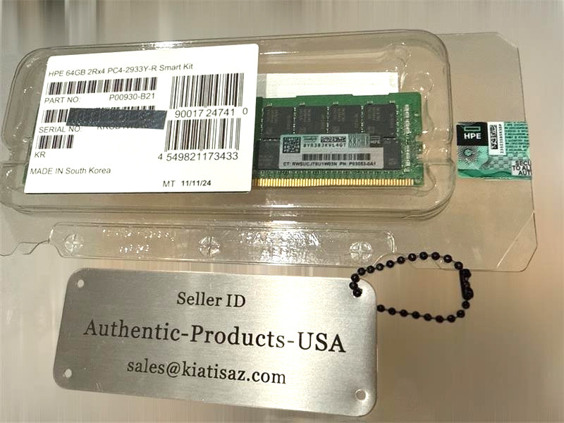 NEW P00930-B21 HPE 64GB 2RX4 DDR4-2933Y SMART MEMORY P06192-001 P03053-0A1