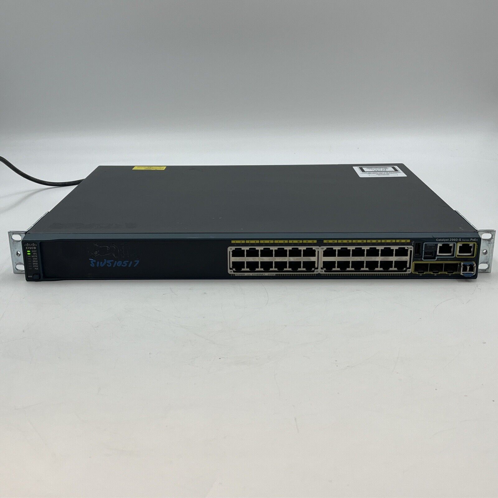 Cisco Catalyst 2960S WS-C2960S-24PD-L 24-Port Gigabit Ethernet Managed PoE+