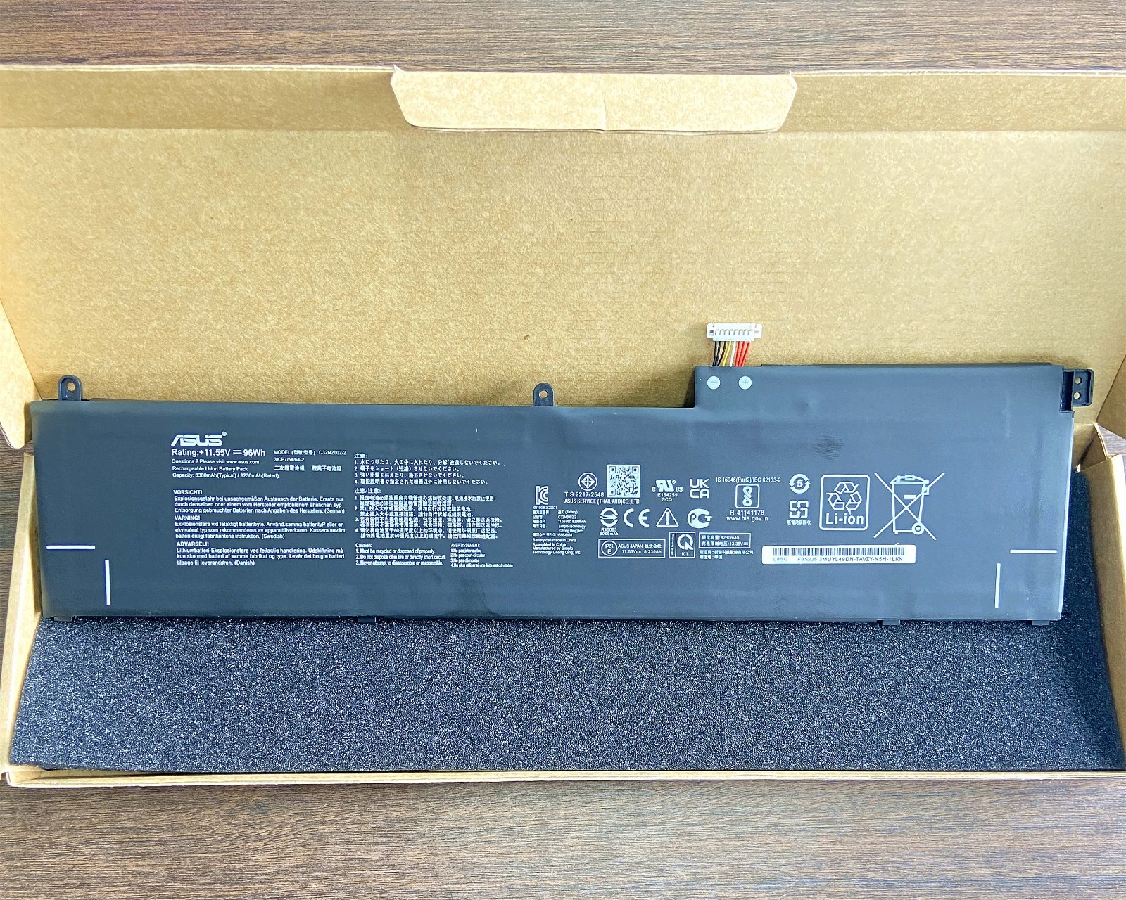 Genuine C32N2002-2 Battery Asus ZenBook Pro 15 Flip OLED UP6502ZA UP6502ZD Serie Genuine C32N2002-2 Battery Asus ZenBook Pro 15 Flip OLED UP6502ZA UP6502ZD Serie