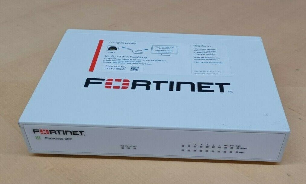 FORTINET FORTIGATE FG-60E FIREWALL SECURITY APPLIANCE