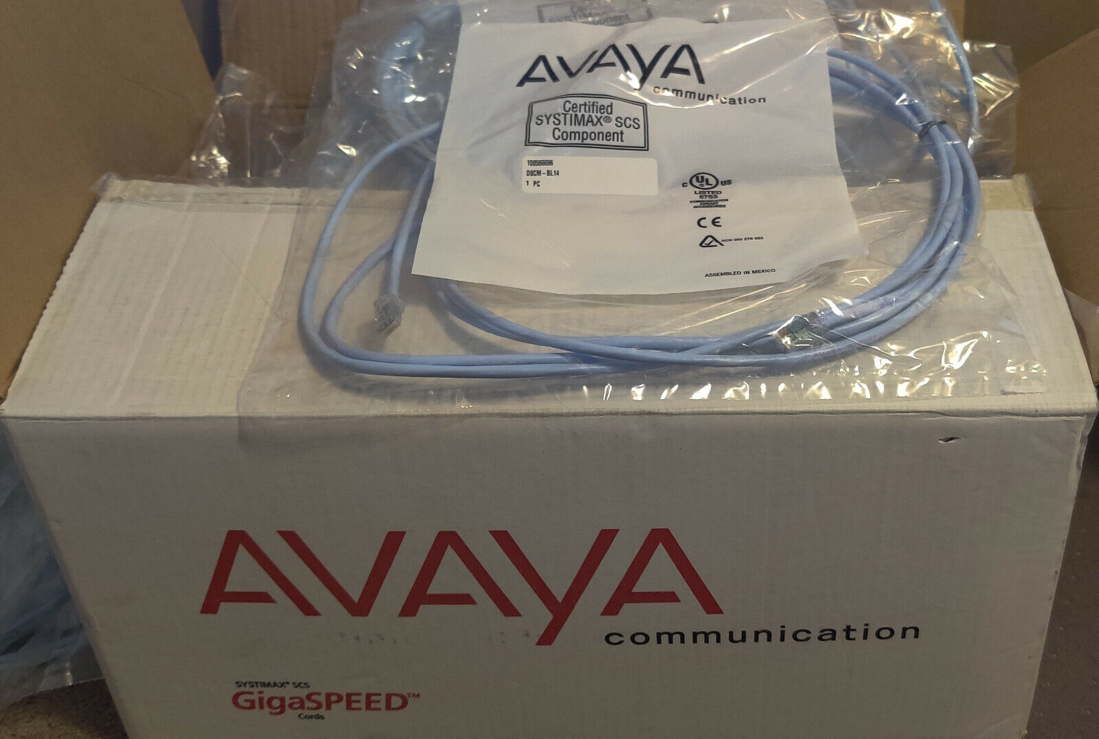 4 PER LOT Avaya SYSTIMAX SCS D8CM BL14 108566696 14ft Ethernet Cable