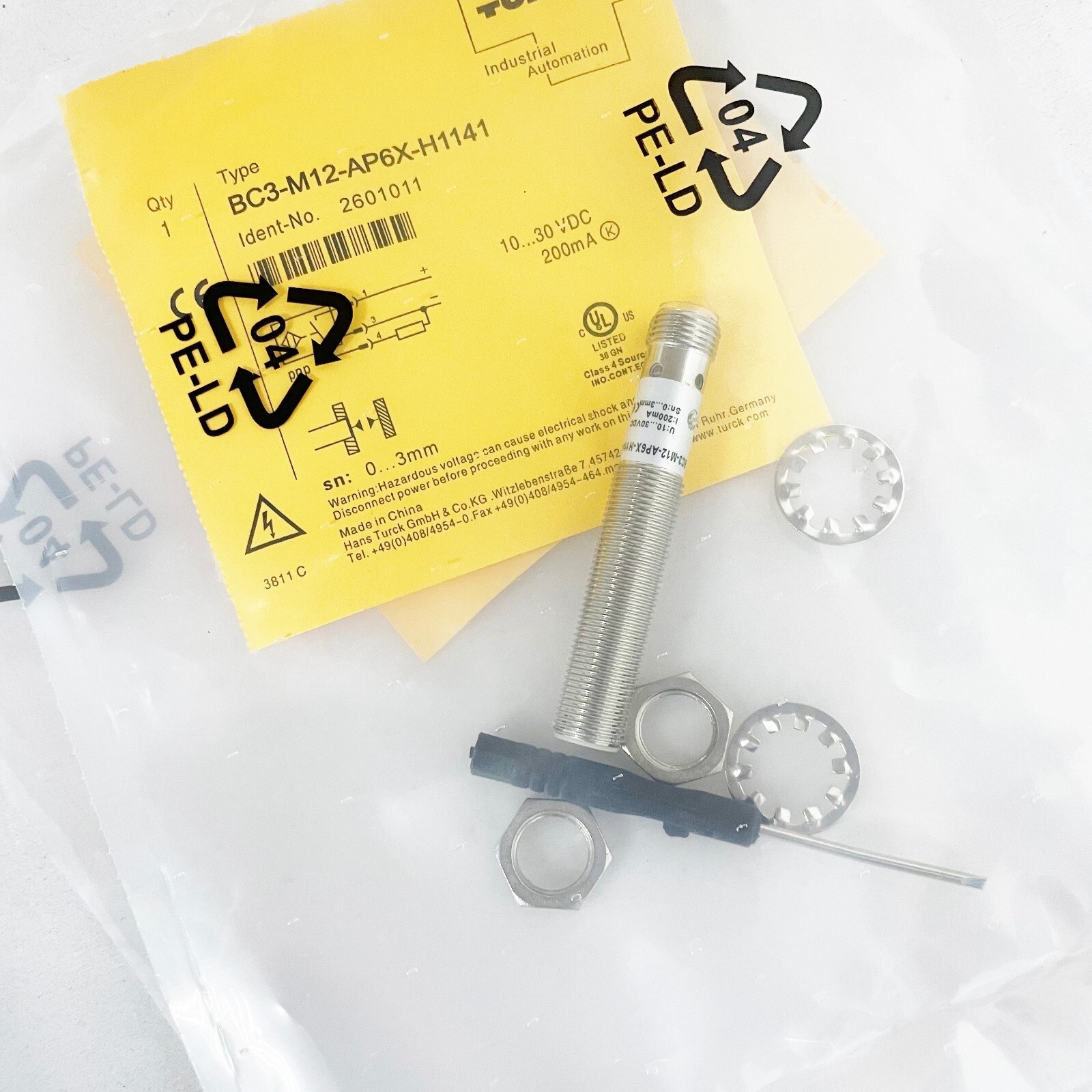 New Turck BC3-M12-AP6X-H1141 2601011 Capacitive Proximity Switch Sensor Threaded