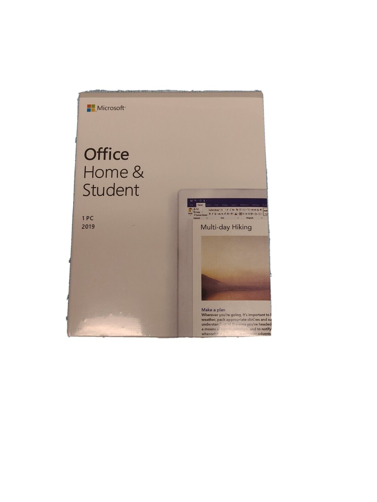 Microsoft Office Home And Student 2019 1 Device Product Key Card