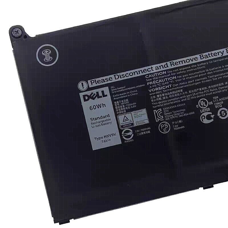 Genuine 60Wh MXV9V Battery For Dell Latitude 5310 2-in-1 5300 2-in-1 Series