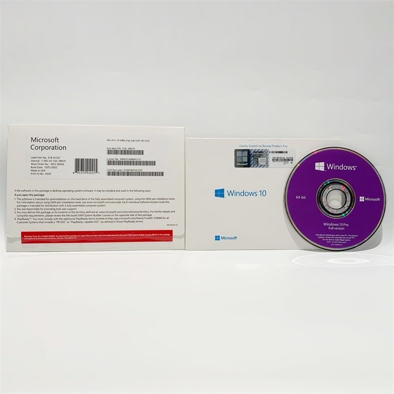 Microsoft Windows 10 Pro 64-Bit DVD Full Version English PC Software New Sealed Microsoft Windows 10 Pro 64-Bit DVD Full Version English PC Software New Sealed