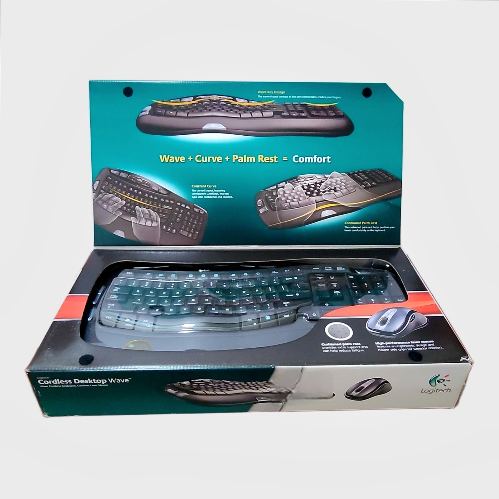 Logitech Cordless Desktop Wave Wireless Mouse & Keyboard US English (920-000264) Logitech Cordless Desktop Wave Wireless Mouse & Keyboard US English (920-000264)
