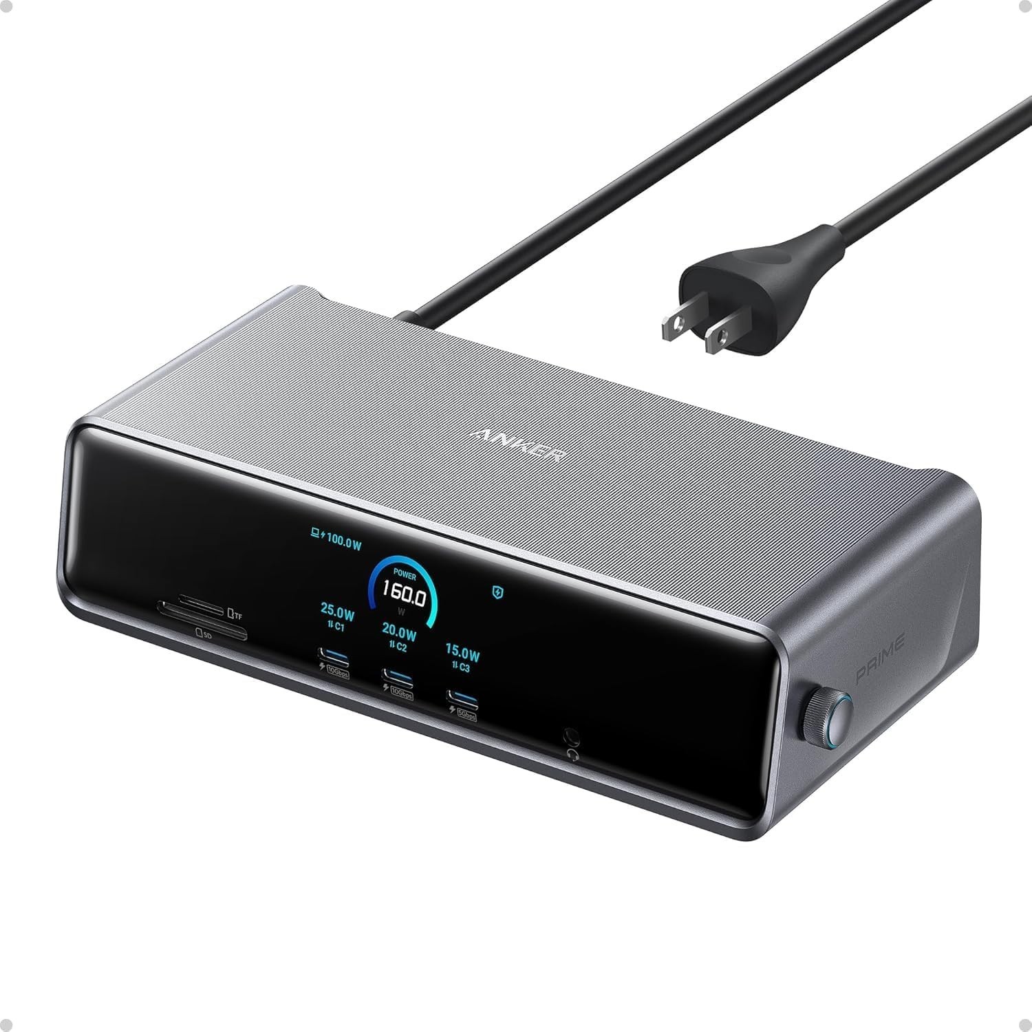 Anker Prime Docking Station (DL7400), 14-in-1 Triple Display, DisplayLink Anker Prime Docking Station (DL7400), 14-in-1 Triple Display, DisplayLink