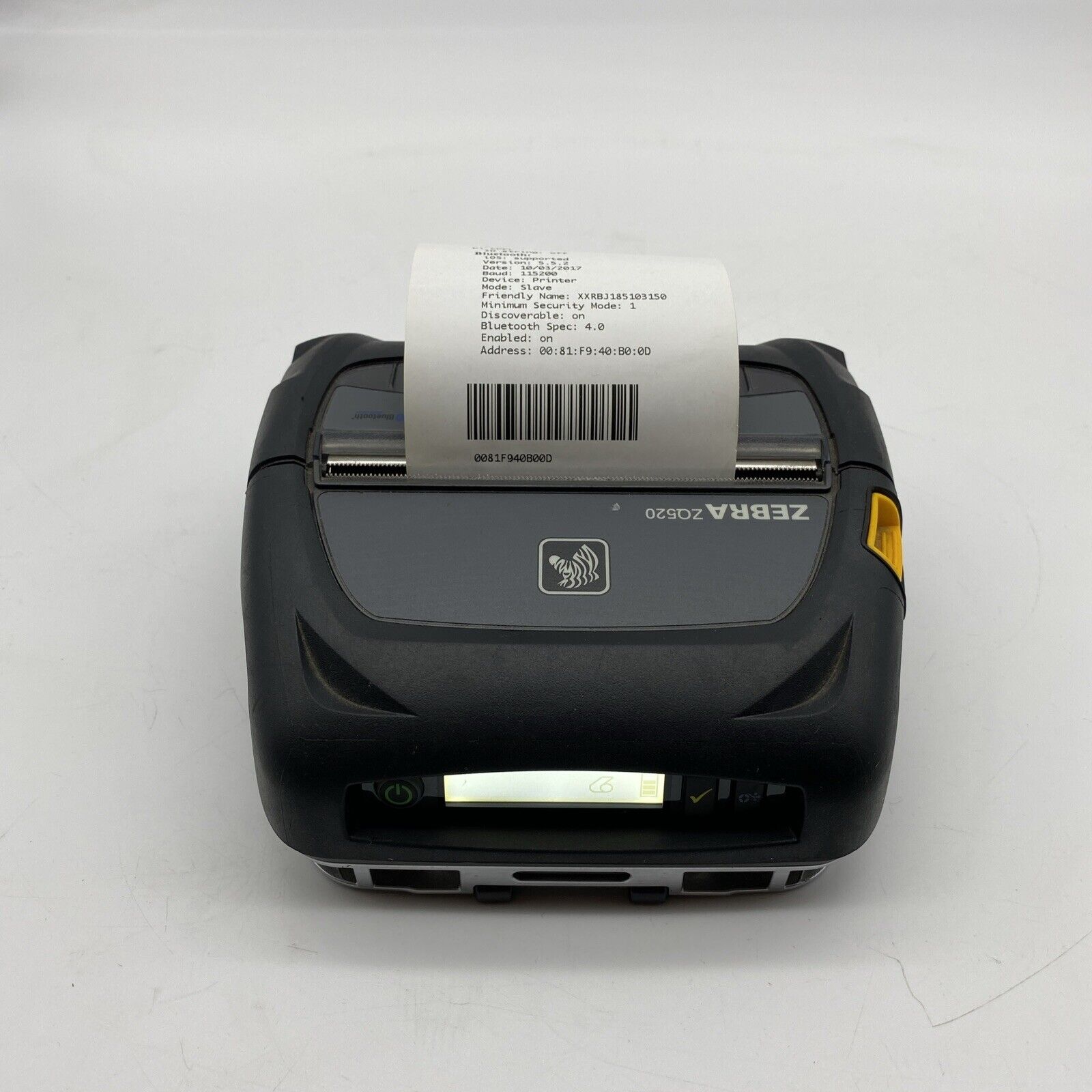 Zebra ZQ520 Mobile Barcode Thermal Printer Fully Tested w/Battery