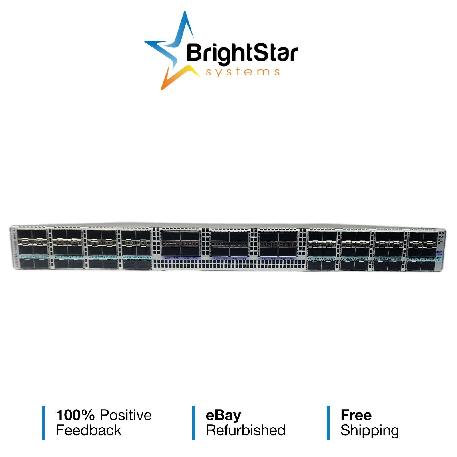 DCS-7050SX3-48YC12-F Arista 7050X3, 48x25GbE SFP & 12x100GbE QSFP100 switch DCS-7050SX3-48YC12-F Arista 7050X3, 48x25GbE SFP & 12x100GbE QSFP100 switch