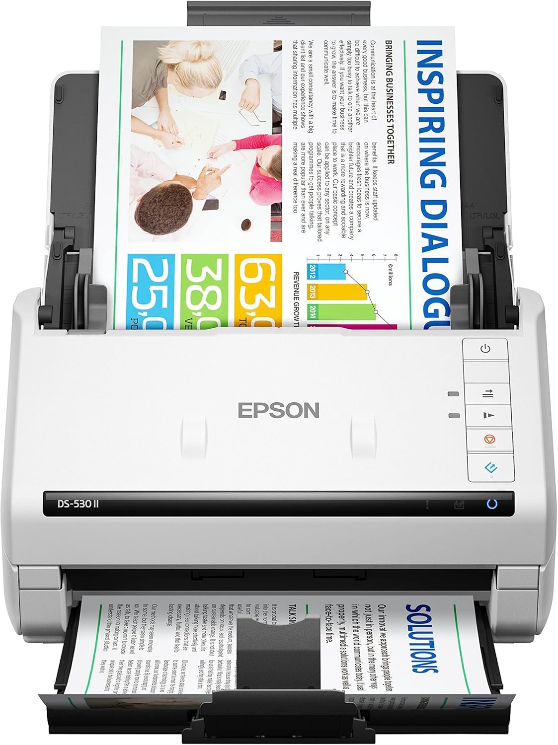 Epson DS-530 II Color Duplex Document Scanner for PC and Mac with Sheet-fed ADF