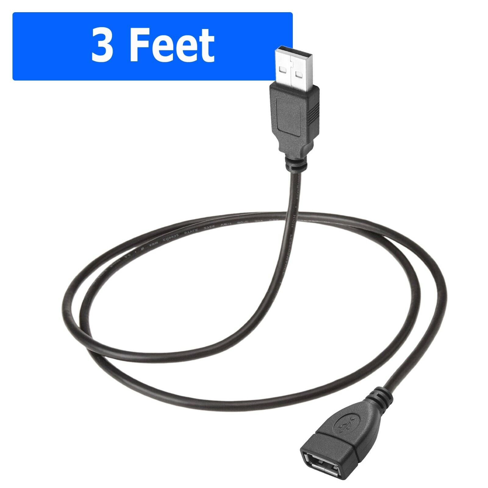 High-Speed USB to USB Extension Cable USB 2.0 Adapter Extender Cord Male/Female