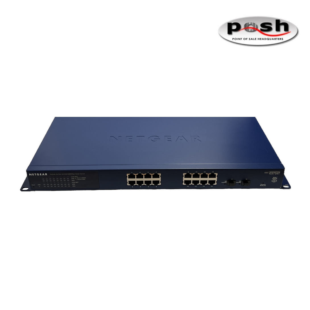 NetGear ProSafe/Gilbarco GS716T 16-Ports Gigabit Smart Switch - RJ-45 