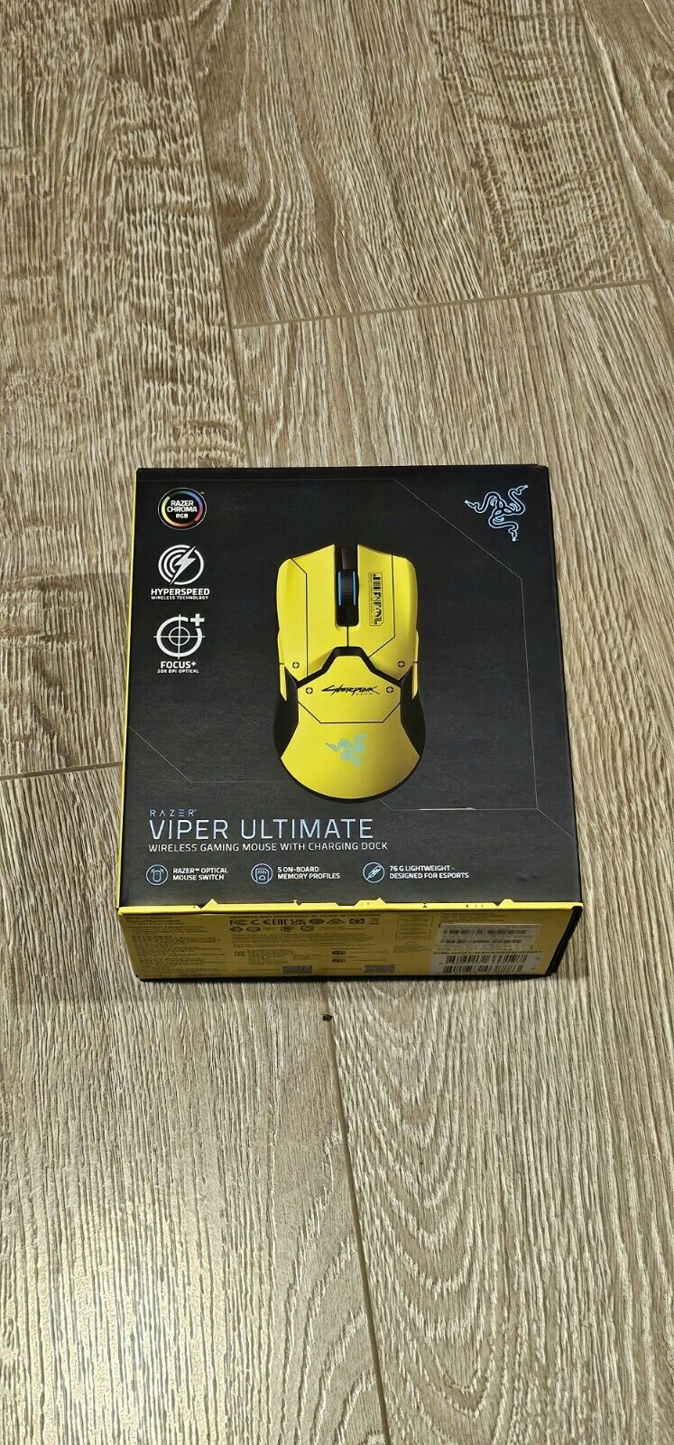 Factory Sealed, Cyberpunk 2077. Viper Ultimate.Wireless Gaming Mouse NEW SEALED