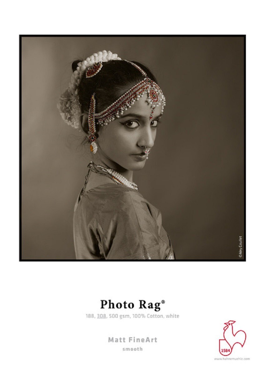 Hahnemuhle Photo Rag Smooth Fine Art Paper, 308 GSM, 8.5\