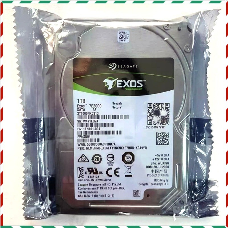 Seagate EXOS 7E2000 1TB ST1000NX0313 SATA 7200RPM 6Gbps 2.5\ Seagate EXOS 7E2000 1TB ST1000NX0313 SATA 7200RPM 6Gbps 2.5\
