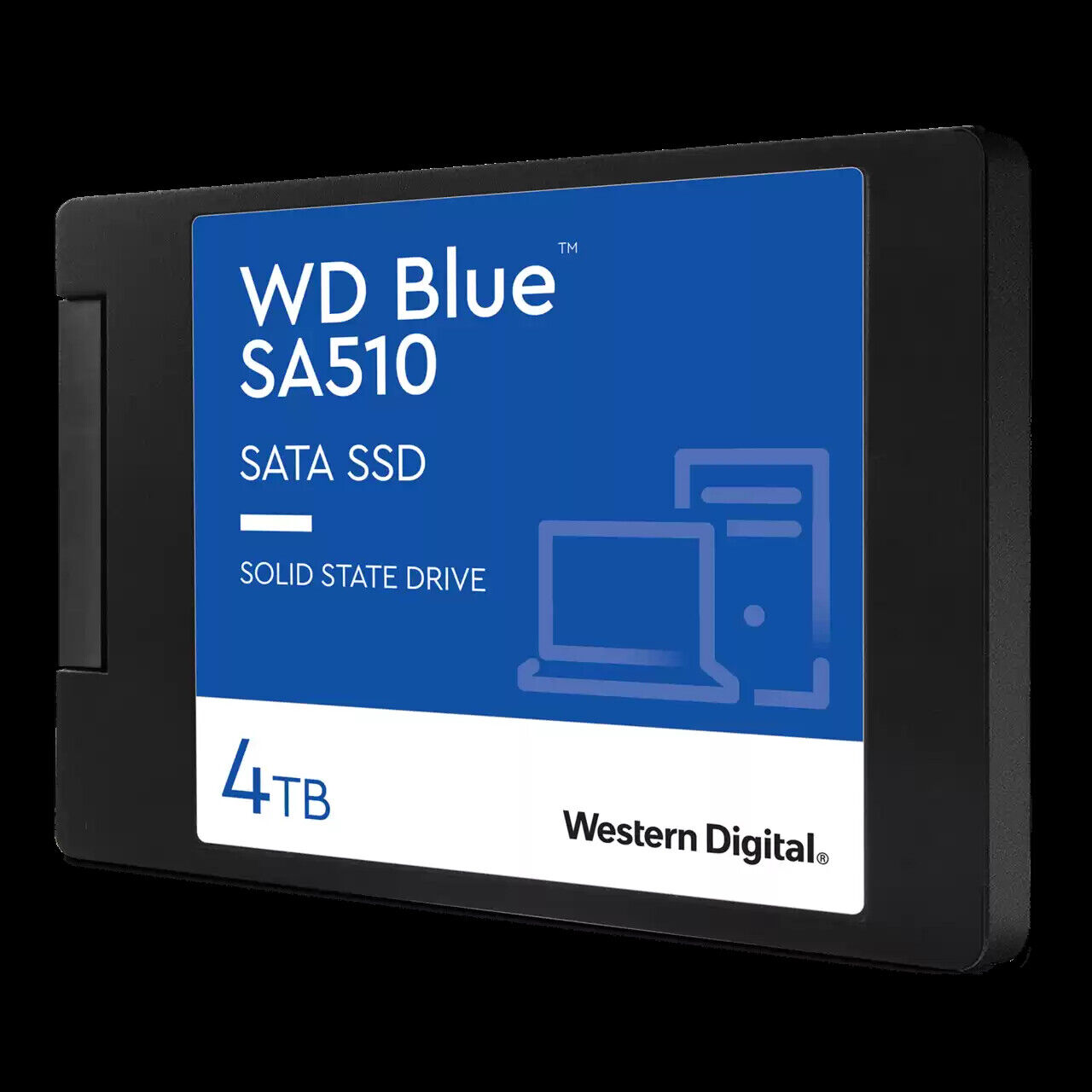 Western Digital 4TB WD Blue SA510 SATA Internal SSD 2.5”/7mm Cased - WDS400T3B0A