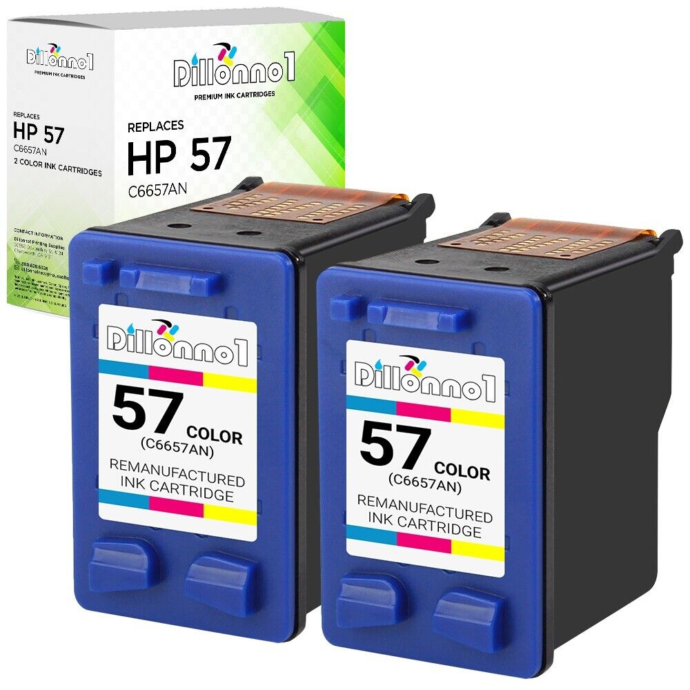 2PK for HP 57 C6657AN Color Ink HP Deskjet F4135 F4140 F4150 F4172 F4180 F4185