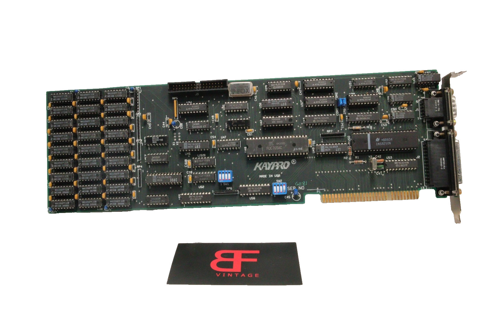 KayPro AT Serial Parallel Controller Card ISA Vintage COM LPT Expansion EL4776 KayPro AT Serial Parallel Controller Card ISA Vintage COM LPT Expansion EL4776