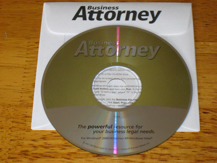 Business Attorney at Law Legal Forms Solution new sealed CD in the sleeve