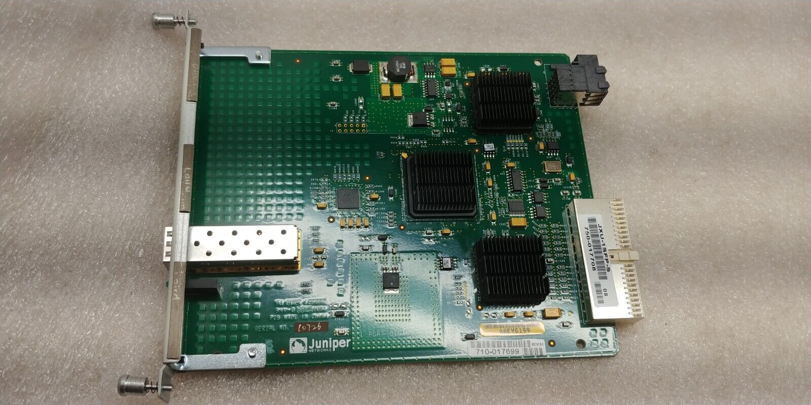 Juniper JXU-1SFP-S Single Port Gigabit SFP Ethernet I/O Card uPIM 710-017699
